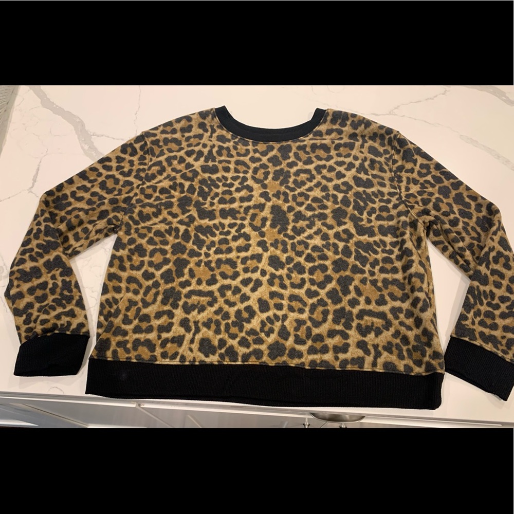 Animal print sweatshirt